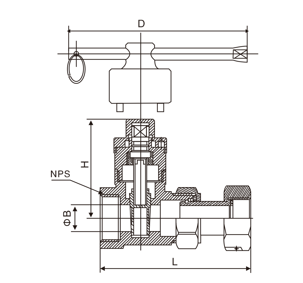磁性鎖閉(bì)活接止回閘(zha)閥(圖1)